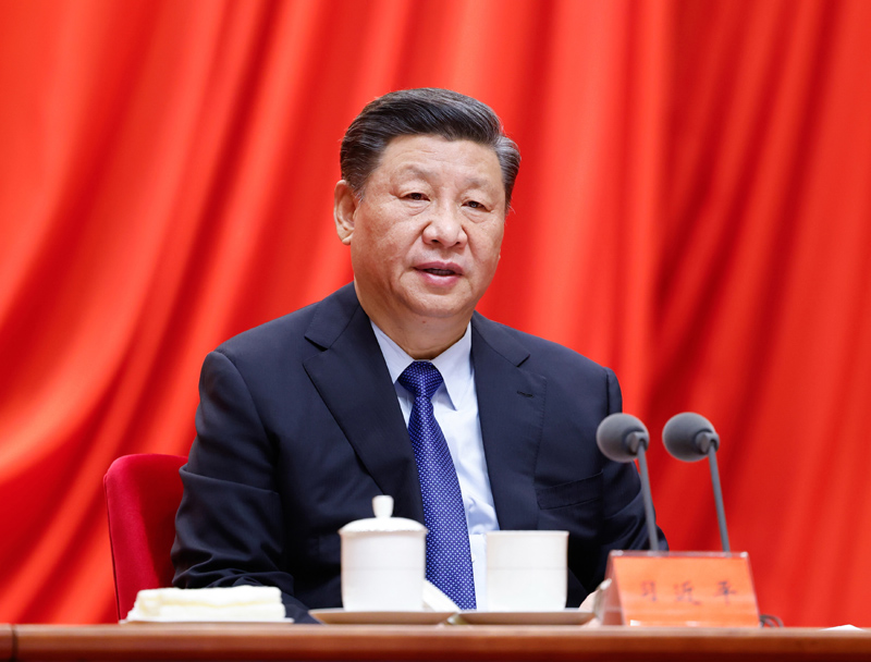 2月20日，党史学习教育动员大会在北京召开。中共中央总书记👨‍🍼、国家主席、中央军委主席习近平出席会议并发表重要讲话。新华社记者 黄敬文 摄